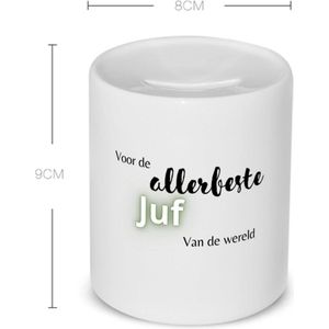 Akyol - voor de allerbeste juf van de wereld Spaarpot - Juf - de beste juf - juf - verjaardagscadeau - verjaardag - cadeau - afscheidscadeau - geschenk - leuke cadeau - kado - gift - juffendag - 350 ML inhoud