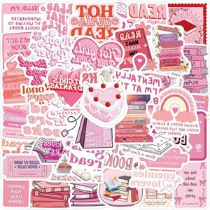 Schattige scrapbook-stickers - 60 stuks boekenmerk accessoires Kindle-stickers voor boekenliefhebbers schoon meisje.