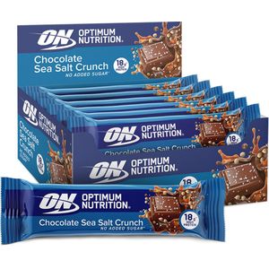 Optimum Nutrition Protein Crunch Bars - Crunchy Chocolate & Sea Salt Proteine Repen - Vegetarisch - 12 Eiwitrepen (660 gram)
