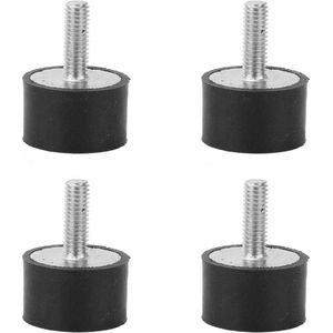 Anti-vibratie rubberen spiraalbeugel - 4 stuks met schokbestendige structuur - VE25 * 15 M6 * 18 .