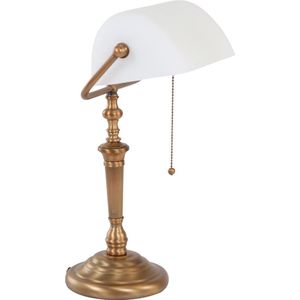 Steinhauer Ancilla - Tafellamp Klassiek  - Brons - H:39cm  - E27 - Voor Binnen - Metaal - Tafellampen - Bureaulamp - Bureaulampen - Slaapkamer - Woonkamer - Eetkamer