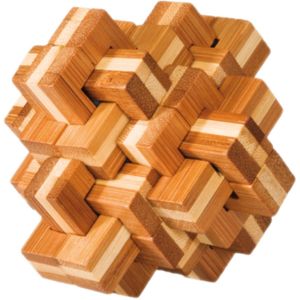 Puzzel - IQ puzzel - Bamboe - Ananas - 8.7x7.0x8.7cm