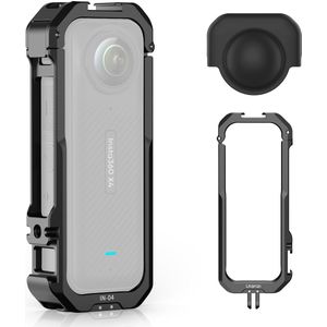 Ulanzi IN-04 Camera Cage Metaal voor Insta360 X4 - Krasvrije bescherming - Inclusief lensdop - Sterke constructie - Mounts voor extra accessoires - Statiefbevestiging - Zwart