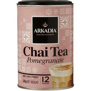 Arkadia Chai Latte Tea Pomegranate (Granaatappel) 240gr. Powder Cafe Beverage