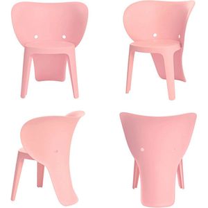 Rootz Elephant Kinderstoelenset - Kinderstoel - Speelkamermeubilair - Comfortabele rugleuning - Duurzaam kunststof - Veelzijdig ontwerp - 48cm x 55cm x 41cm