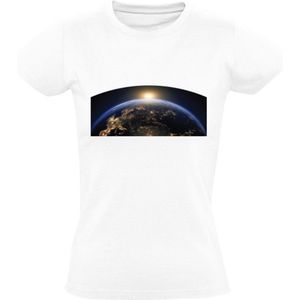 Aarde Dames T-shirt | Wereld | Zon | Planeet | Aardbol | Leven