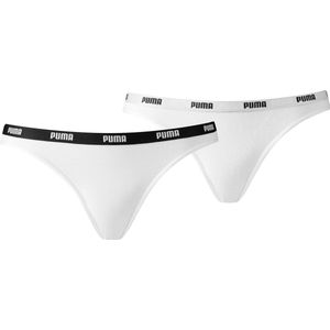 Puma 2-Pack dames Bikini slips - XS - Wit