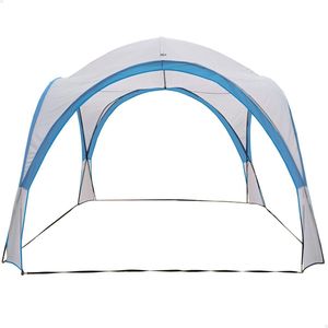 HIXA Aktive Partytent - Tent - Event - Shelter - Overzet - Wit - Blauw - 320x320x260cm