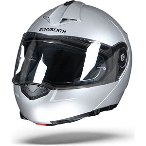 Schuberth C3 Pro Glossy Zilver Systeemhelm - Motorhelm - Maat S
