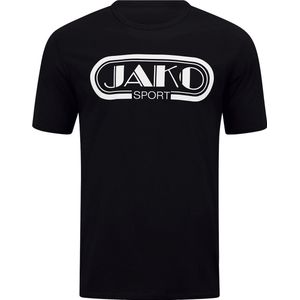 Jako Retro T-Shirt Heren - Zwart | Maat: XL