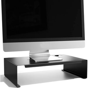 Monitorstandaard Notebook Compatibel met 22-32 inch Monitor - tot 30 kg zwart Monitor Verhoger