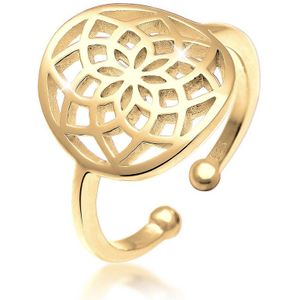 Elli Dames Ring Dames Dromenvanger Boho in 925 Sterling Zilver Rose Goud Geplateerd