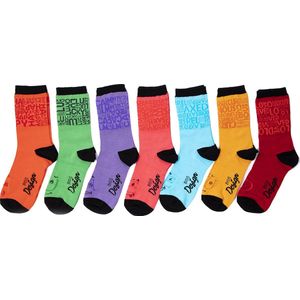 Biggdesign Moods Up 7-delige sokken voor dames - valentijn cadeautje voor haar