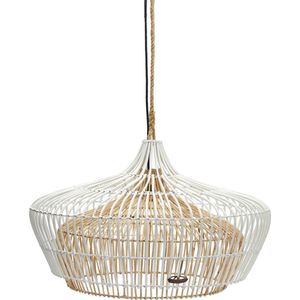 Riviera Maison Hanglamp Slaapkamer - Rustic Rattan Double Layer Hanglampen - Naturel