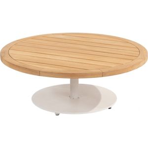 4 Seasons - Volta - Salontafel - Wit - Teakhout - Ø80 cm