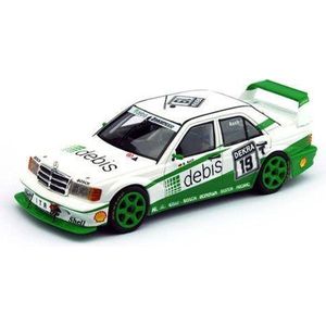 The 1:43 Diecast Modelcar of the Mercedes-Benz 190E Evo2 #19 of the DTM 1991. The driver was R. Asch. The manufacturer of the scalemodel is Truescale Miniatures.This model is only available online