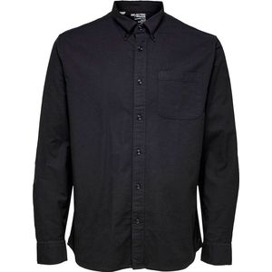 Selected Egrick-ox Flex Lange Mouwen Overhemd Zwart 3XL Man