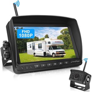 Draadloze Achteruitrijcamera Set met 7 inch Monitor en Parkeercamera - HD Nachtzicht voor Auto's, Vrachtwagens en Caravans