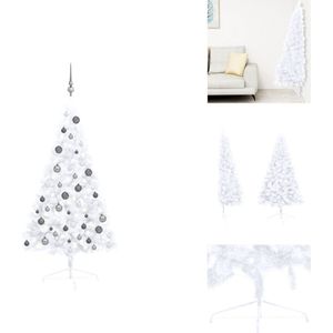 vidaXL Kunstkerstboom - Kerstboom - 120 cm - LED-verlichting - USB-aansluiting - Decoratieve kerstboom