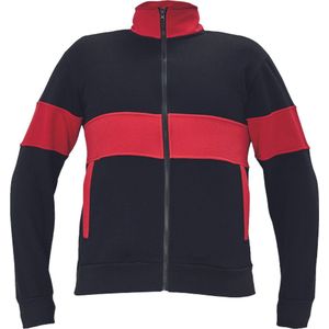 Cerva MAX sweater 03060067 - Zwart/Rood - S