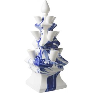 Tulpenvaas Delfts blauw - 33 cm - 3 delig - Janny van der Heijden - Cadeau voor moeder - cadeau vrouw populair