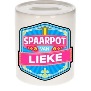 Kinder spaarpot voor Lieke - keramiek - naam spaarpotten