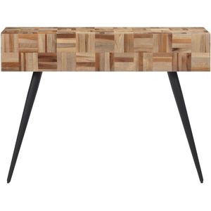 vidaXL Wandtafel 110x34x80 cm massief gerecycled teakhout - Wandtafel - Wandtafels - Bijzettafel - Console Tafel