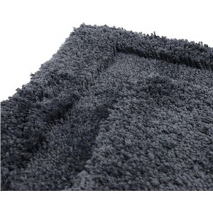 *** Badmat 50x80cm Badkamer - Luxe Antraciet Mat voor Douche en WC - Warme voeten - van Heble® ***