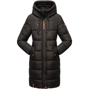 Comfortabel & winddicht Marikoo Yuikoo - Winterjas Dames - Volwassen - Capuchon - zwart - M