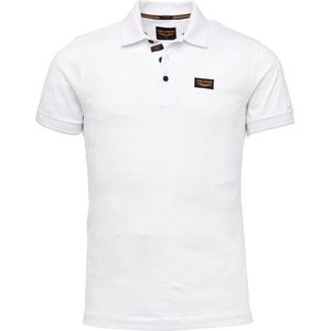 PME Legend - Polo Wit - Modern-fit - Heren Poloshirt Maat L