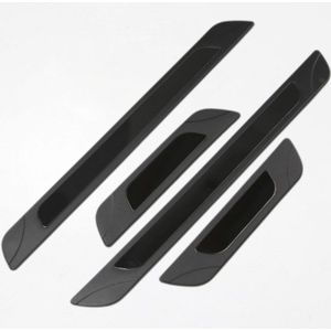 Instaplijsten voor Peugeot 206 206+ 1998-2012 (5 deurs) - Kras bescherming - Set van 4 - Zwart Glans