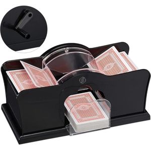 Equivera Kaartenschudmachine - Voor 2 decks - Automatische Kaartenschudder - Schudmachine voor Poker, Blackjack, Speelkaarten - Kaartmixer
