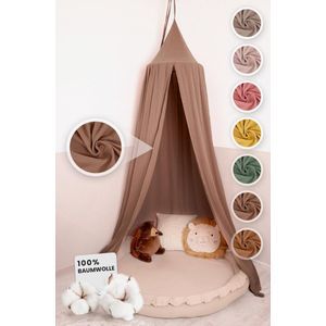 lilimaus Bedhemel - luifel kinderkamer - 100% katoen mousseline - hemel voor babybed, kinderbed of knuffelhoek - babykamer decoratie - cadeau voor meisjes en jongens