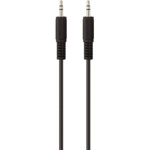 Belkin F3Y111bf2M-P Jackplug Audio Aansluitkabel [1x Jackplug male 3.5 mm - 1x Jackplug male 3.5 mm] 2.00 m Zwart Vergulde steekcontacten