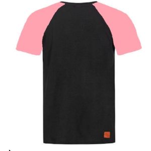 T-shirt zwart roze maat 48