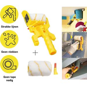 Paint Edger Pro | Verfroller set - Geen afplaktape nodig - Muurverfroller - Roller voor muurverf - Schilderen