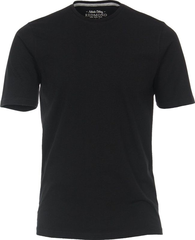 Redmond regular fit T-shirt - korte mouw O-hals - zwart