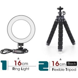 Ringlicht Desktop Fotografie Licht Led Selfie Flash Dimbare Camera Telefoon Ring Lamp Voor Make Video Live foto Studio