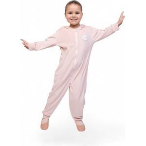 Papillon 2442PK4901 - Velours onesie met capuchon ""Butterflies"" voor kinderen - Zachte en comfortabele ballet onesie voor meisjes - Praktische ritssluiting - Warme jumpsuit voor balletles - PAPILLON - pink - 104