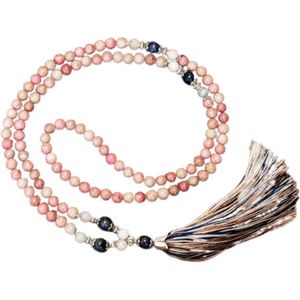 Marama - Mala Ketting Arizona - edelsteen Jaspis - dames ketting - 80 cm - cadeautje voor haar