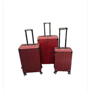 3 delig koffer set Ultra Deluxe rood