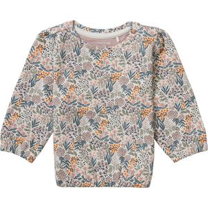 Noppies Girls sweater Vlora long sleeve allover print Meisjes Trui - Fawn - Maat 80