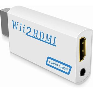 Wii HDMI Converter 1080p Wii HDMI Adapter Full HD Kwaliteit - Geschikt voor de Nintendo Wii