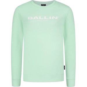 Ballin Amsterdam - Jongens Slim Fit Sweater - Groen - Maat 176