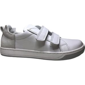 Naturino velcro lederen sneakers caleb wit grijs mt 32