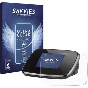 Savvies - Screenprotector voor Albrecht DR 52 BA - Folie Beschermfolie transparant (6 Stuks)