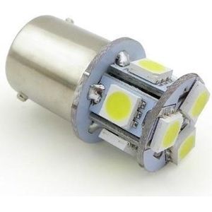 BA15S LED 8-SMD ROOD 5050 - 12V LED lamp