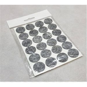 24 x Vilten Meubelpads - 2cm - Vilt - Zelfklevende Pads - Voor Bescherming Van Vloeren en Meubels - Rond - Grijs - Voor Stoelen en Meubelpoten