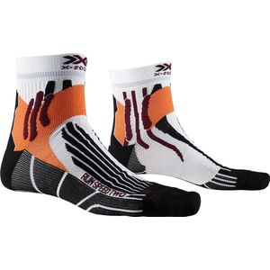 X-socks Hardloopsokken Run Speed Two Unisex Zwart/wit Mt 35-38