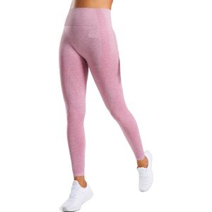 RAMBUX® - Sportlegging Dames - Roze - Maat M - Squat Proof - High Waist - Push up - Shape Legging - Sportkleding - Sportbroek - Hardloopbroek - Joggingbroek - Yoga